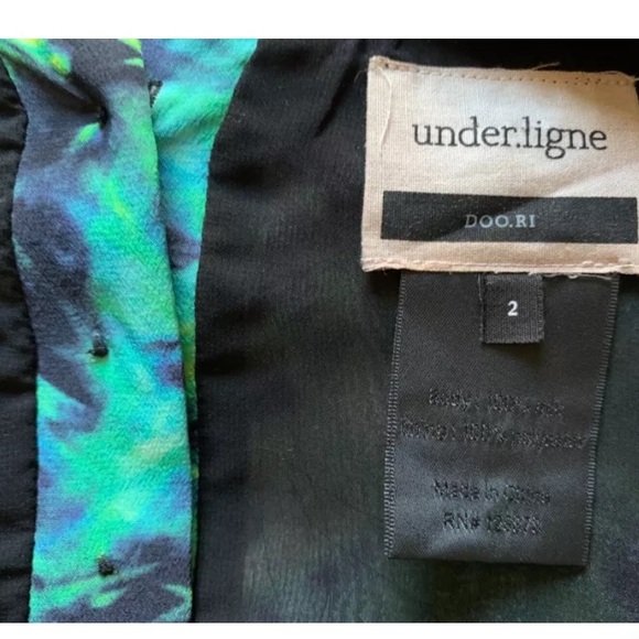 Under.Ligne by Doori Silk Tank Dress in Green Size 0 / XS - Picture 7 of 7